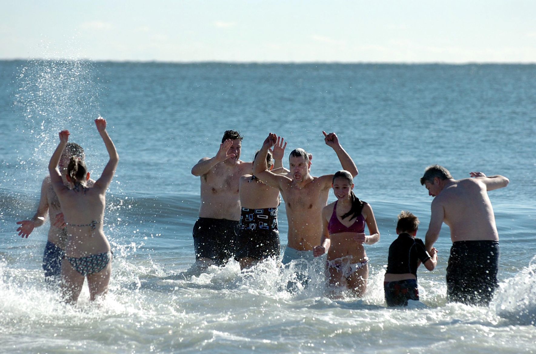 Polar bear plunge
